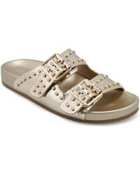 MIA - Brooklyn Slip-on Buckle Slide Sandals - Lyst