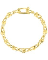 And Now This - Silver-plated Or 18k -plated Ball Link Bracelet - Lyst