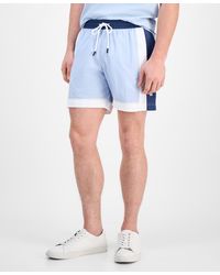 BOSS - Boss By Colorblocked Drawstring 5" Swim Shorts - Lyst
