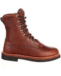 Georgia Boot - Farm And Ranch Lacer Work Boot - Lyst