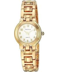 Timetech - Plated Panther Link Bracelet Dress Watch - Lyst