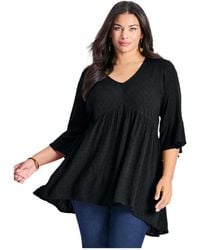 Avenue - Veronica Dobby Tunic - Lyst