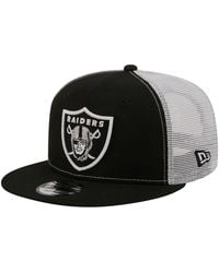KTZ - Las Vegas Raiders Core Team 9fifty Trucker Snapback Hat - Lyst