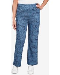 Ruby Rd. - Petite Paisley Stretch Denim Pull On Ankle Jeans - Lyst