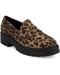 MIA - Yoani Round Toe Lug Sole Loafers - Lyst