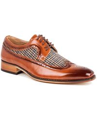 Gino Vitale - Wing Tip Brogue Two Tone Shoes - Lyst