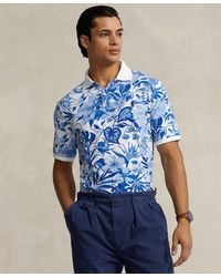 Polo Ralph Lauren - Classic-fit Floral-print Mesh Polo Shirt - Lyst