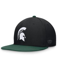 Top Of The World - Black/green Michigan State Spartans Rally Two-tone Fitted Hat - Lyst