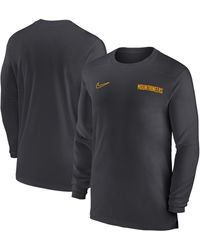 Nike - Navy West Virginia Mountaineers 2024 Sideline Coach Uv Performance Long Sleeve T-shirt - Lyst