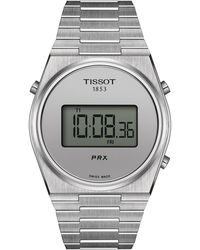 Tissot - Digital Prx Stainless Steel Bracelet Watch 40mm - Lyst