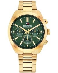 Tommy Hilfiger - Chronograph Tone Stainless Steel Bracelet Watch - Lyst