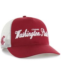'47 - And Washington State Cougars Contemporary Basics Foundation Trucker Hitch Adjustable Hat - Lyst