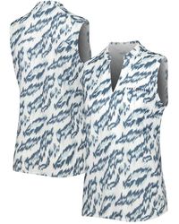 PUMA - The Players Mattr Animal Print Sleeveless V-neck Polo Shirt - Lyst