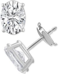 Badgley Mischka - Certified Lab Grown Diamond Oval Stud Earrings (3 Ct. T.w. - Lyst