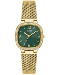 Guess - Analog Stainless Steel And Mesh Watch 32mm - Lyst