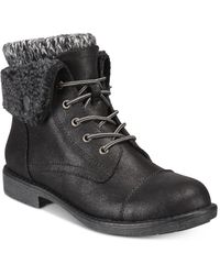 White Mountain - Duena Lace-up Hiker Booties - Lyst