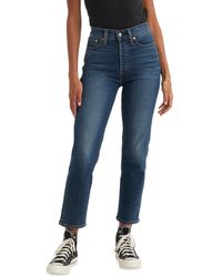 Levi's - Wedgie Straight-leg High Rise Cropped Jeans - Lyst