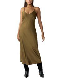 Sanctuary - V-neck Slip Midi Dress - Lyst