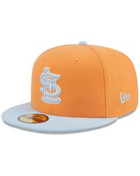 KTZ - Orange/light Blue St. Louis Cardinals Spring Color Basic Two-tone 59fifty Fitted Hat - Lyst