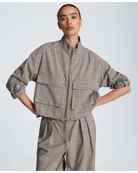 Kenneth Cole - Drawcord Flap Pocket Windbreaker Jacket - Lyst