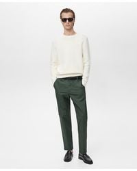 Mango - Adjustable Drawstring Cotton Pants - Lyst