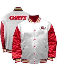 Mitchell & Ness - Kansas City Chiefs Plus Size Full-snap Satin Jacket - Lyst