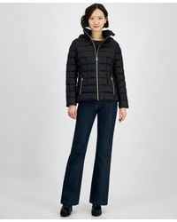 Michael Kors - Michael Hooded Zip Packable Puffer Coat - Lyst