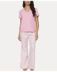 Felina - Mirielle 2 Pc. Short Sleeve Pajama Set - Lyst