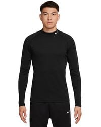 Nike - Pro Slim-fit Dri-fit Mock Neck Long-sleeve Fitness Shirt - Lyst