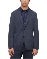 BOSS - Boss By Micro-patterned Performance Slim-fit Jacket - Lyst