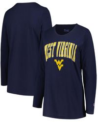 Profile - West Virginia Mountaineers Plus Size Arch Over Logo Scoop Neck Long Sleeve T-shirt - Lyst