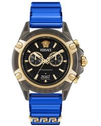 Versace - Icon Active Transparent Polycarbonate Strap Watch - Lyst