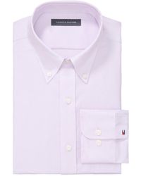 Tommy Hilfiger - Th Flex Regular Fit Wrinkle Resistant Stretch Pinpoint Oxford Dress Shirt - Lyst