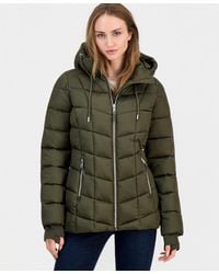 Calvin Klein - Packable Hooded Drawstring Puffer Jacket - Lyst