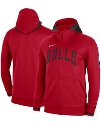 Nike - Chicago Bulls Authentic Showtime Performance Full-zip Hoodie - Lyst