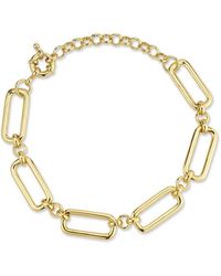 Rachel Zoe - Plated Bold Link Chain Bracelet - Lyst