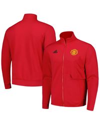 adidas - Manchester United 2023/24 Anthem Full-zip Jacket - Lyst