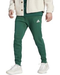 adidas - Cozy Fleece Tapered Leg Mid-rise jogger Pants - Lyst