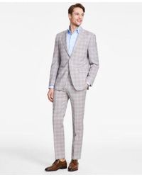 Calvin Klein - Slim Fit Wool Blend Stretch Plaid Suit Separates - Lyst
