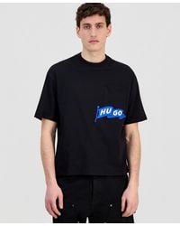 BOSS - Cotton Pocket Logo Crewneck T-shirt - Lyst