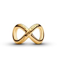 PANDORA - Plated Forever Always Infinity Charms - Lyst
