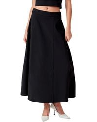 Endless Rose - Flare A Line Midi Skirt - Lyst
