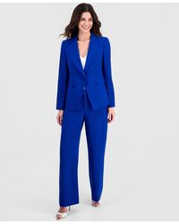Tahari - Petite Peak Lapel One Button Blazer - Lyst