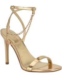 Guess - Miamy Open Toe Chain Detail Stiletto High Heel Sandals - Lyst