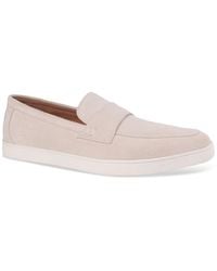 Alfani - Callumm Suede Slip-on Saddle Loafers - Lyst