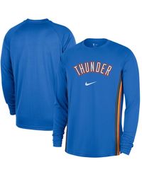 Nike - Oklahoma City Thunder 2025/26 Authentic Pre-game Legend Dri-fit Long Sleeve Shooting Shirt - Lyst