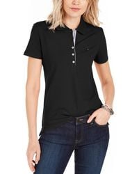 Tommy Hilfiger - Solid Short-sleeve Polo Top - Lyst