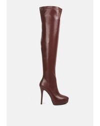 LONDON RAG - Confetti Stretch Pu High Heel Over The Knee Boots - Lyst