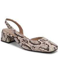 Naturalizer - Jayla Mid-heel Square Toe Slingback Pumps - Lyst
