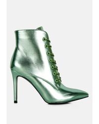 Rag & Co - Piet Metallic Stiletto Ankle Boot - Lyst
